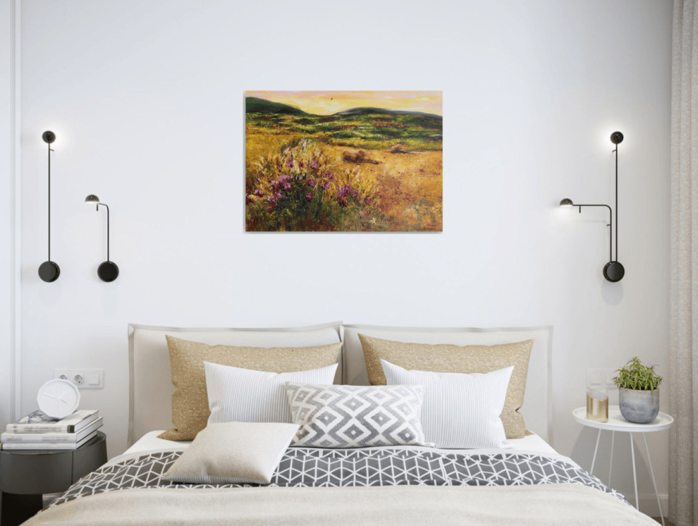 Спальня - Дизайн интерьера - Картины художницы Дианы Маливани (1)