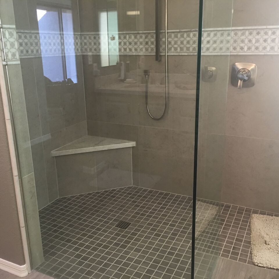Mountain style bathroom photo in Phoenix