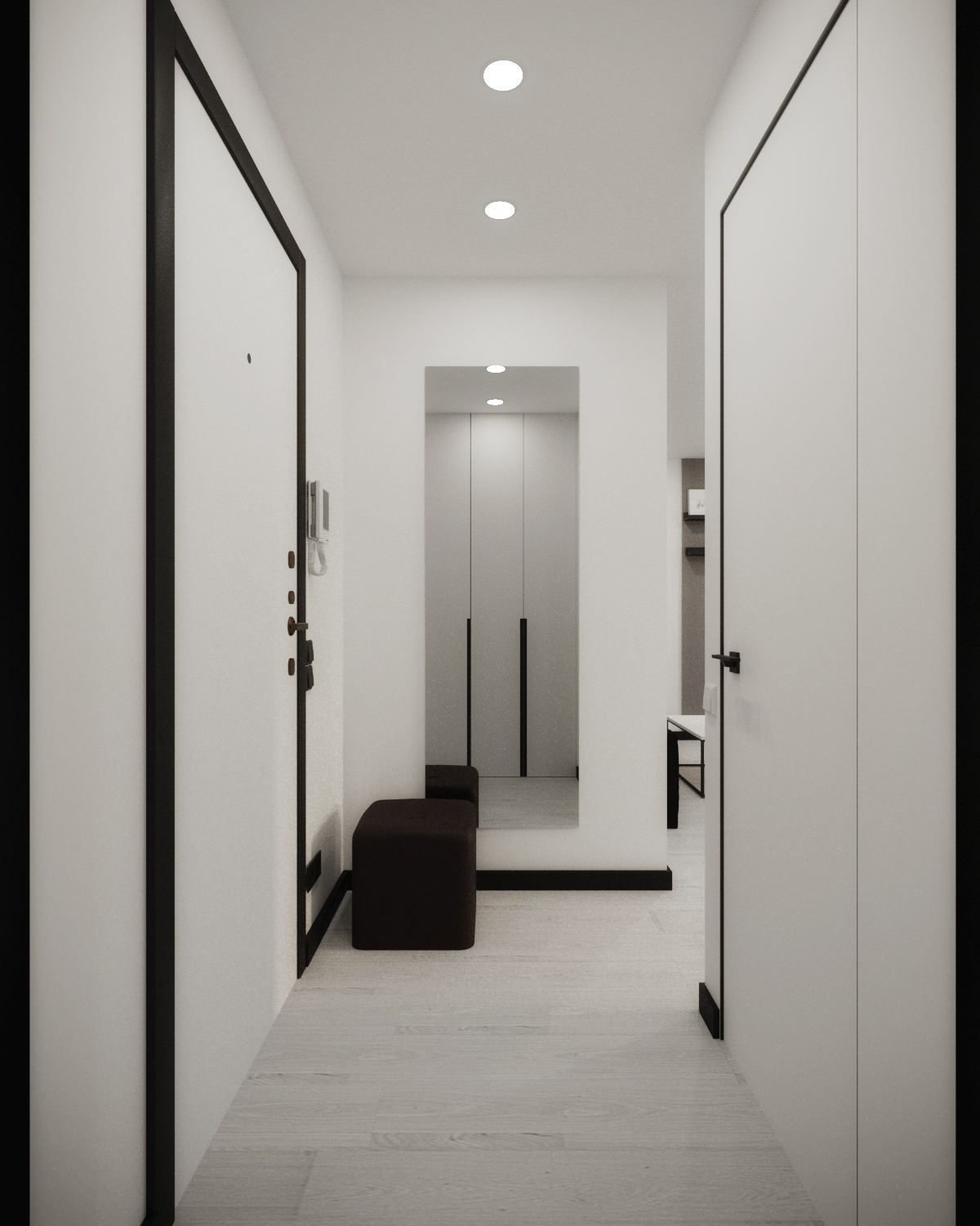 Проект для молодого человека-спортсмена в стиле "White minimalism"