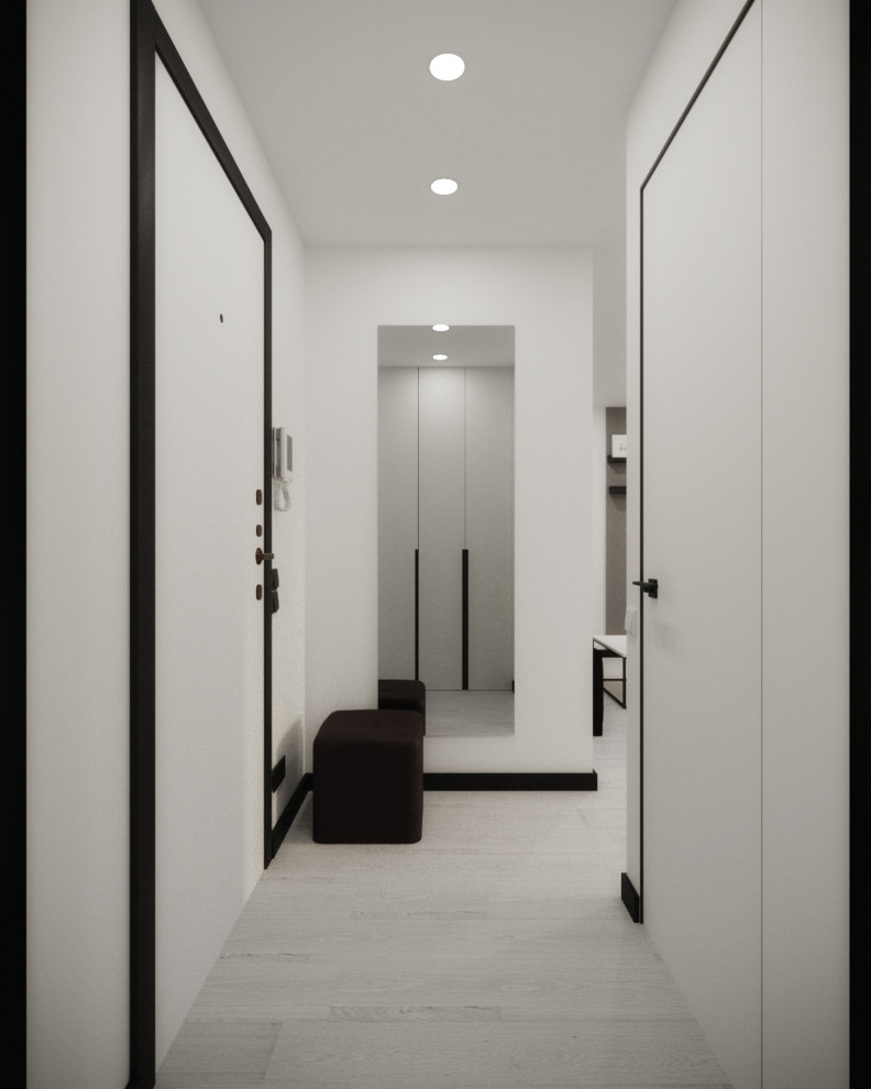 Проект для молодого человека-спортсмена в стиле "White minimalism"