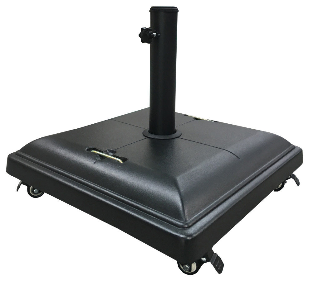 Bond 81.4 Lb Concrete Umbrella Base With Wheels Transitional