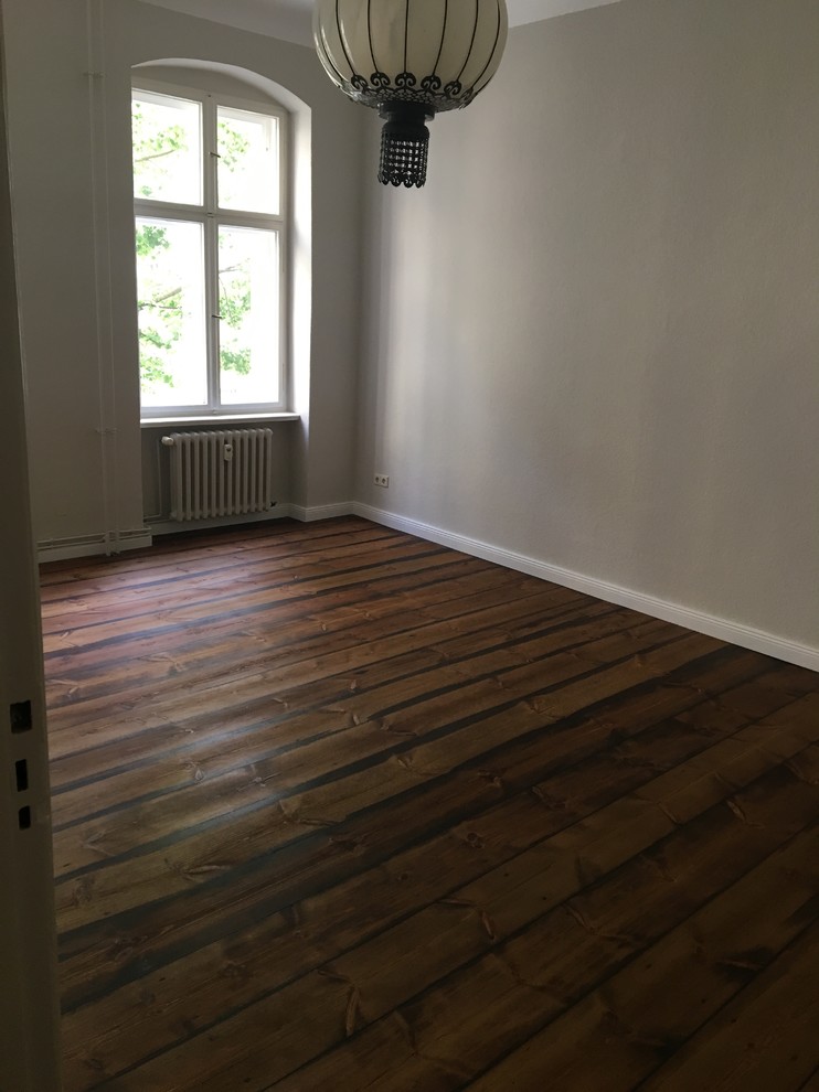 Mindener Straße Berliun Charlottenburg, Reparatur und Aufarbeitung Dielenboden