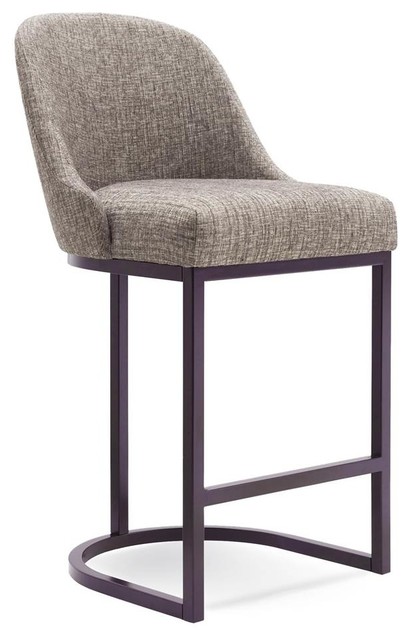 39 in. Barrel back Counter Stool - Set of 2