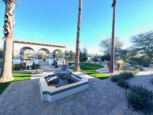 Custom Pergola and Masonry