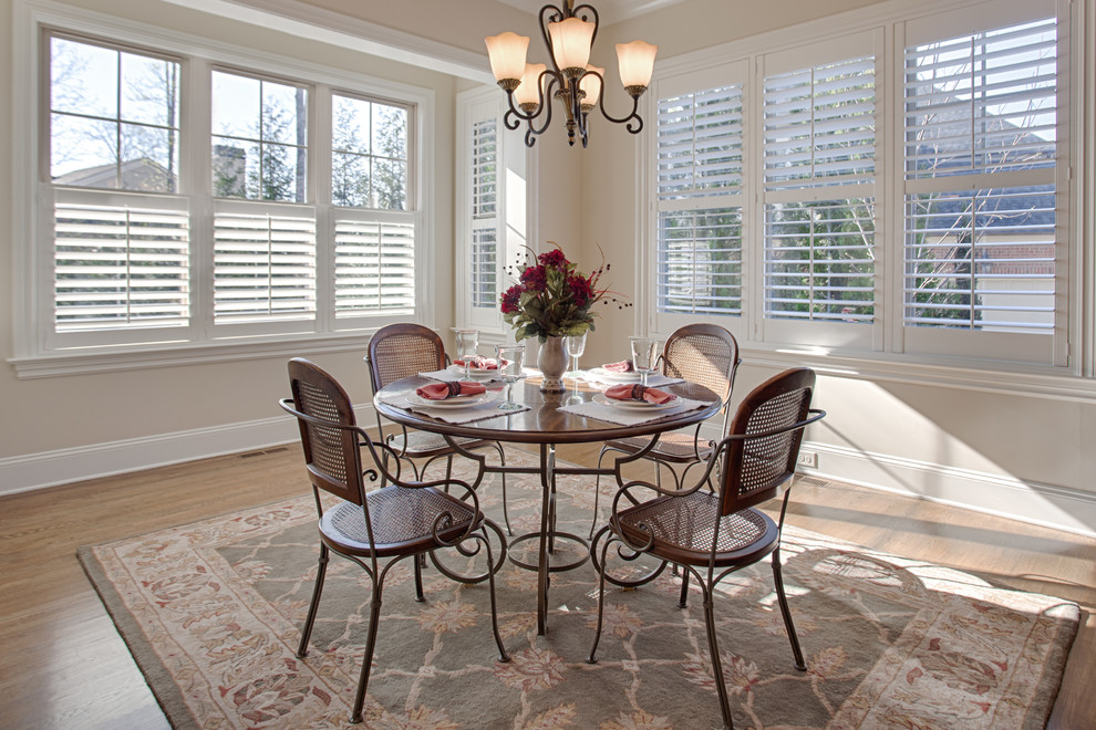Photo of a mid-sized traditional dining room in Charlotte.