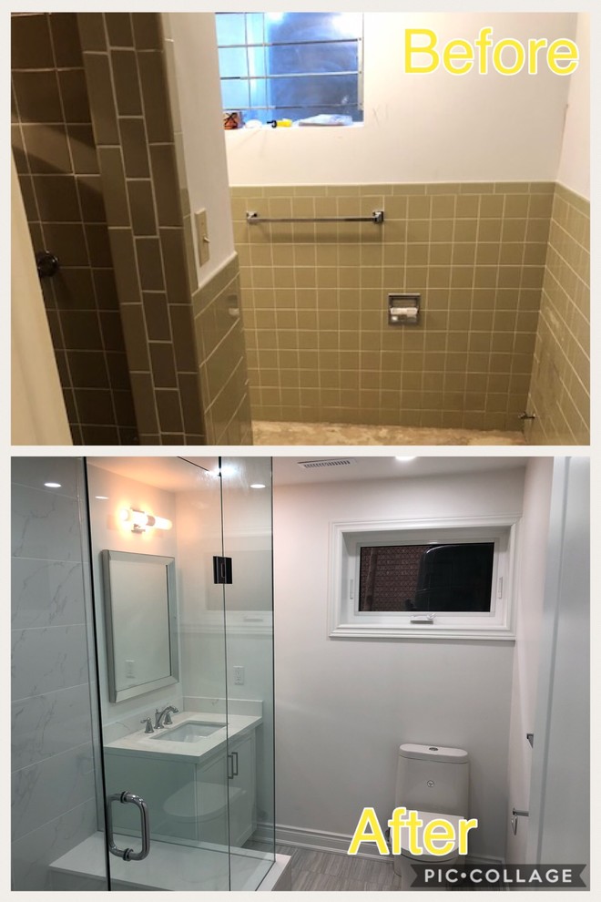 Before & After complete home remodeling with 18 ft long structural wall removal