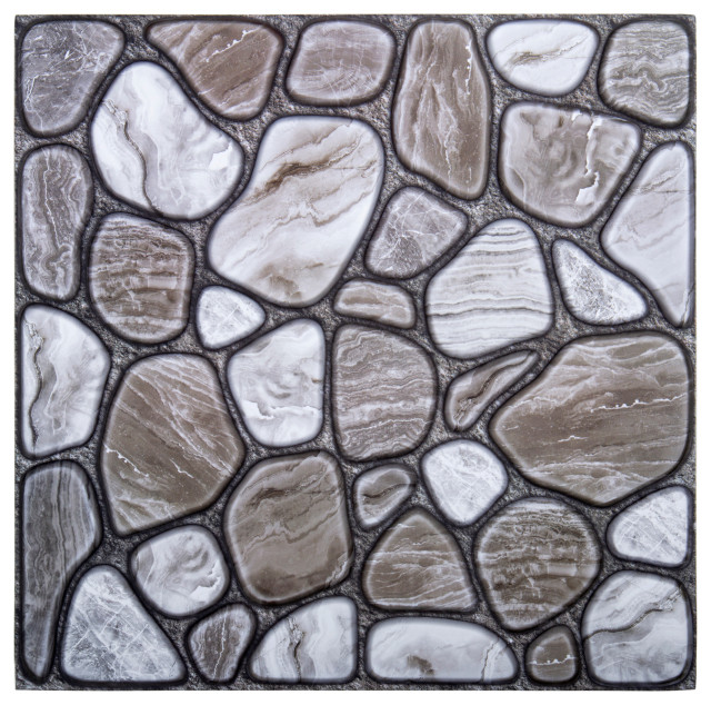 3d Stone L Stick Wall Tiles 11 8 X11 Gray 6 Pieces