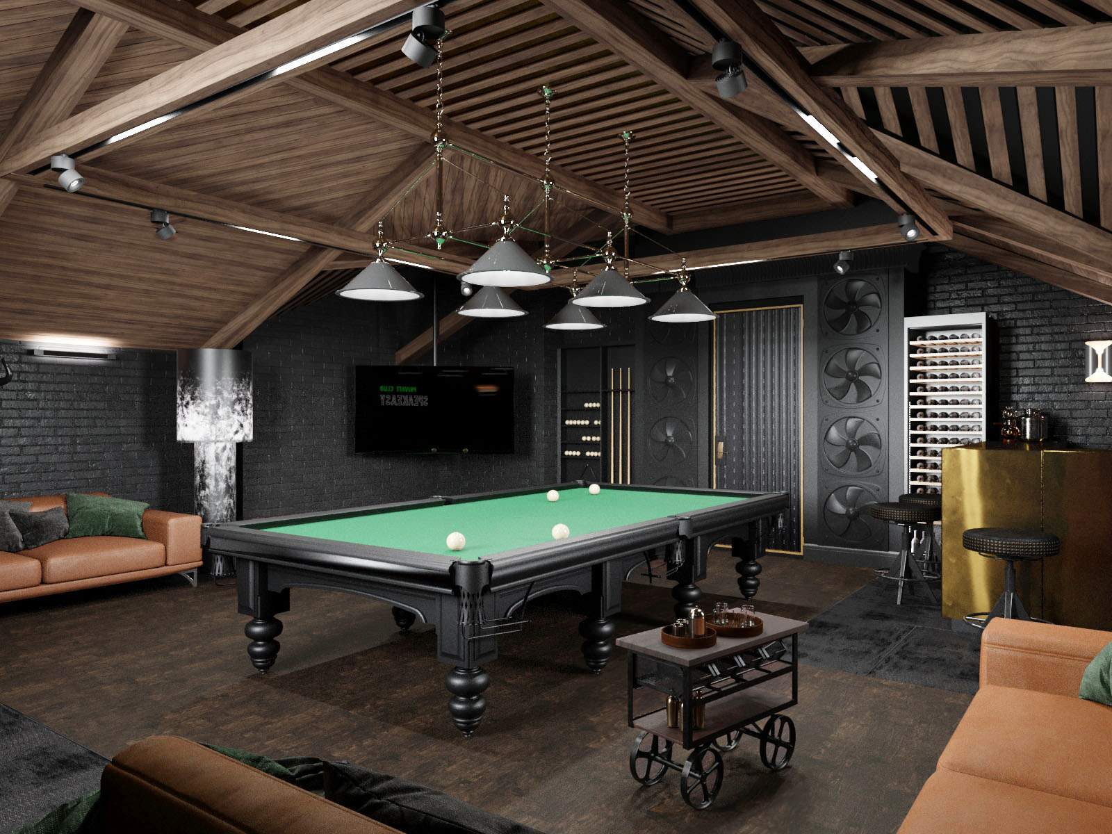 Бильярдная на чердаке