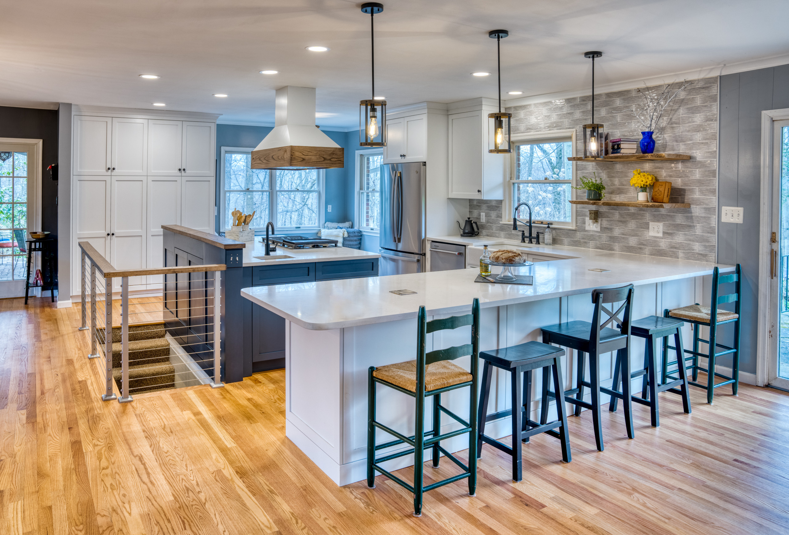 Montford- Modern Day Two Tones Kitchen with a Mix of Farmhouse