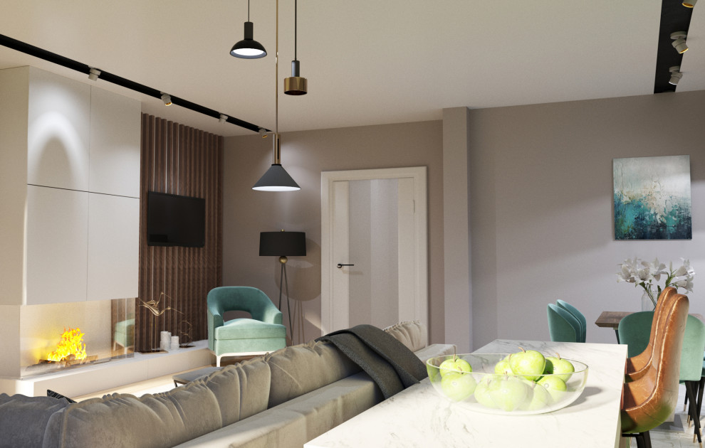 Дизайн-проект двухкомнатной квартиры в новостройке