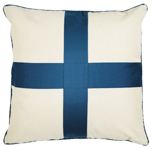 Nautical Pillow Case X Flag Beach Style Decorative Pillows