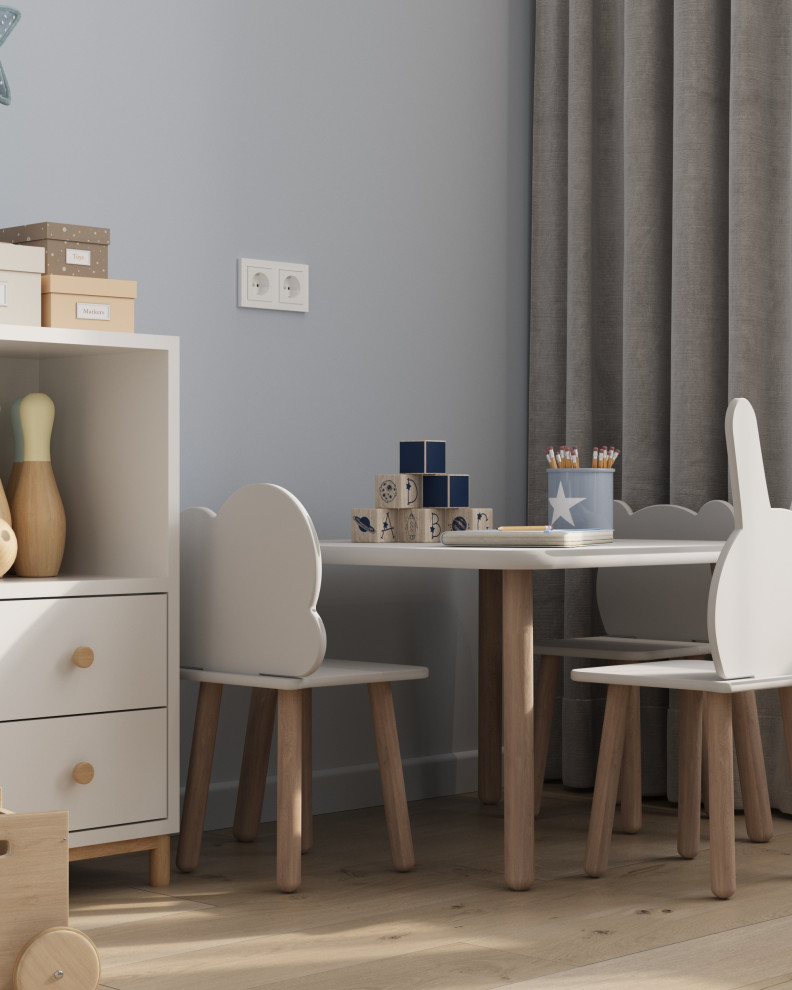 Детская комната для малыша в  постельных комнатах из проекта Дом в п.Княжий