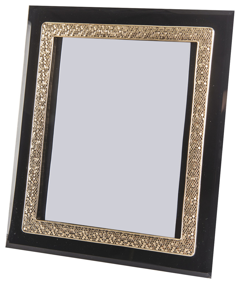 Black and Gold Photo Frame, 20x25 cm