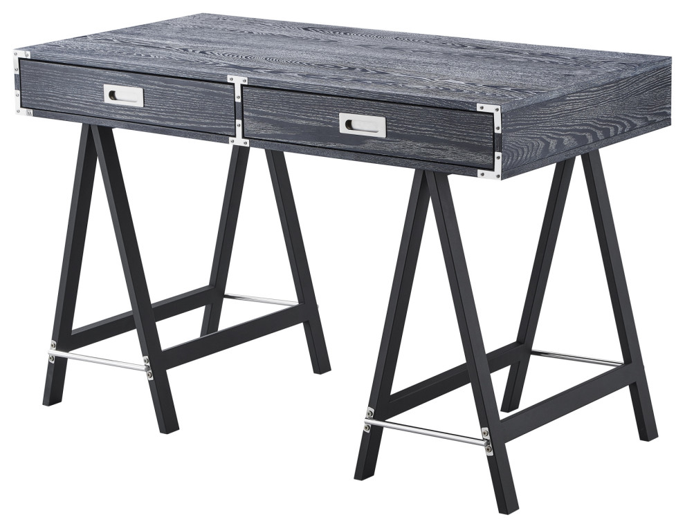 Alayne Writing Desk, 2 Drawers Transitional Desks And Hutches by