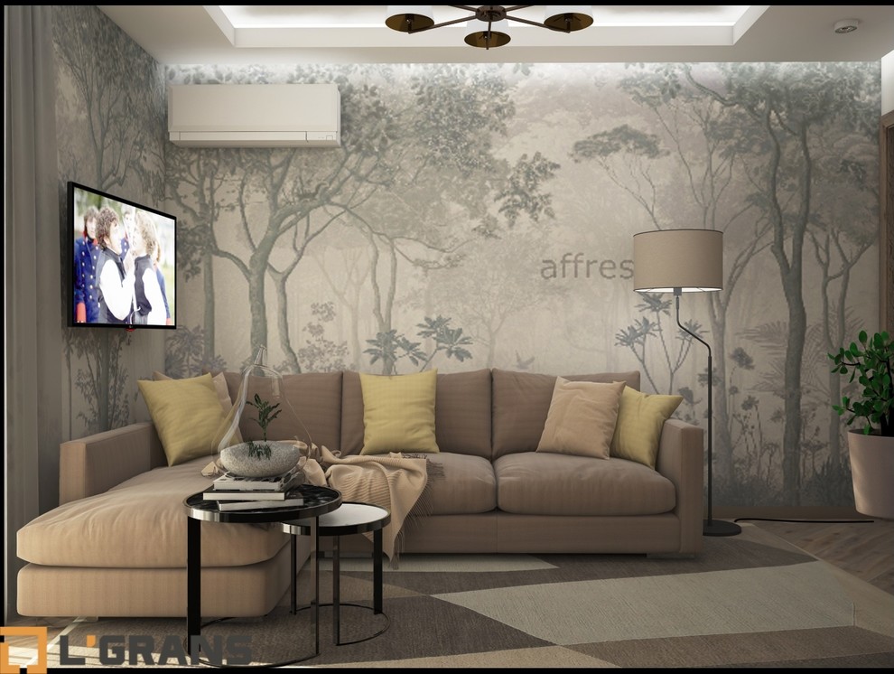 Дизайн интерьера 2х комнат в 3к. квартире