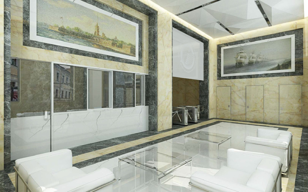 Дизайн-проект интерьера проходной завода в Санкт-Петербурге