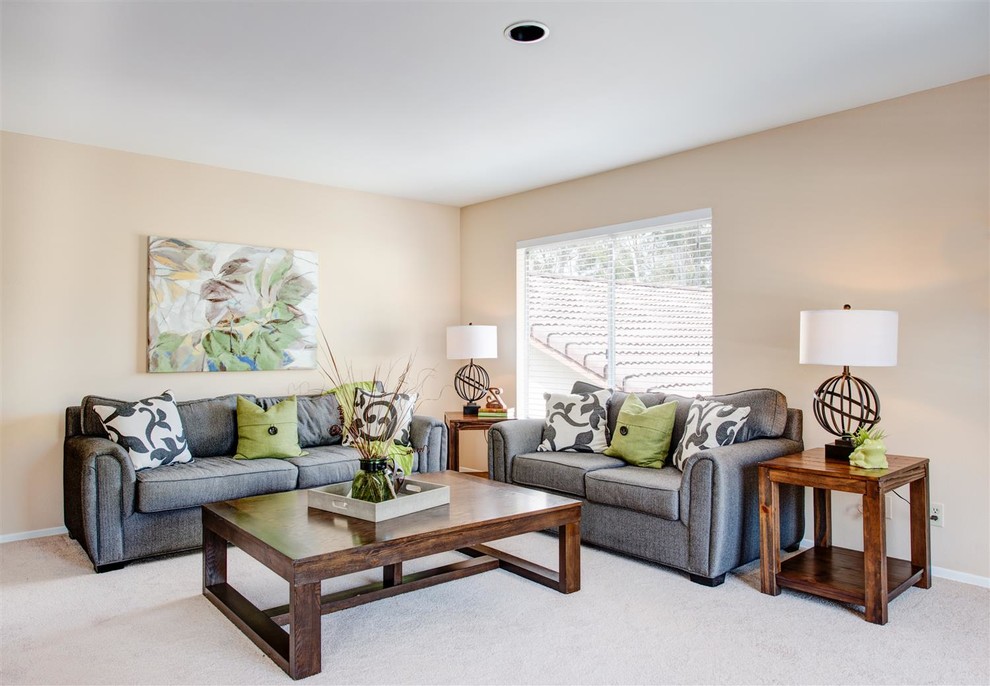 Transitional home design photo in San Diego