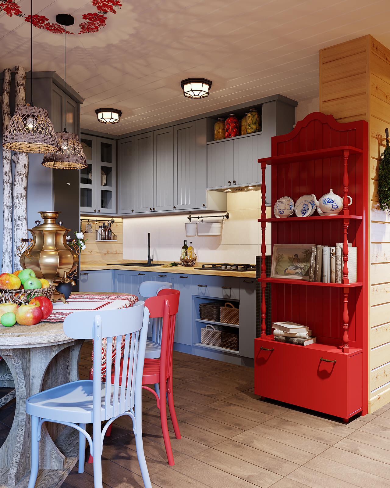 Баня с русскими мотивами