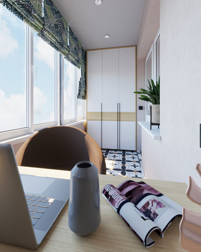 Квартира  с зелёными акцентами