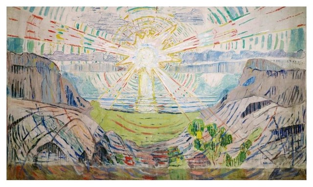 Edvard Munch The Seine at Saint Cloud Giclee Canvas Print Paintings Poster Repro
