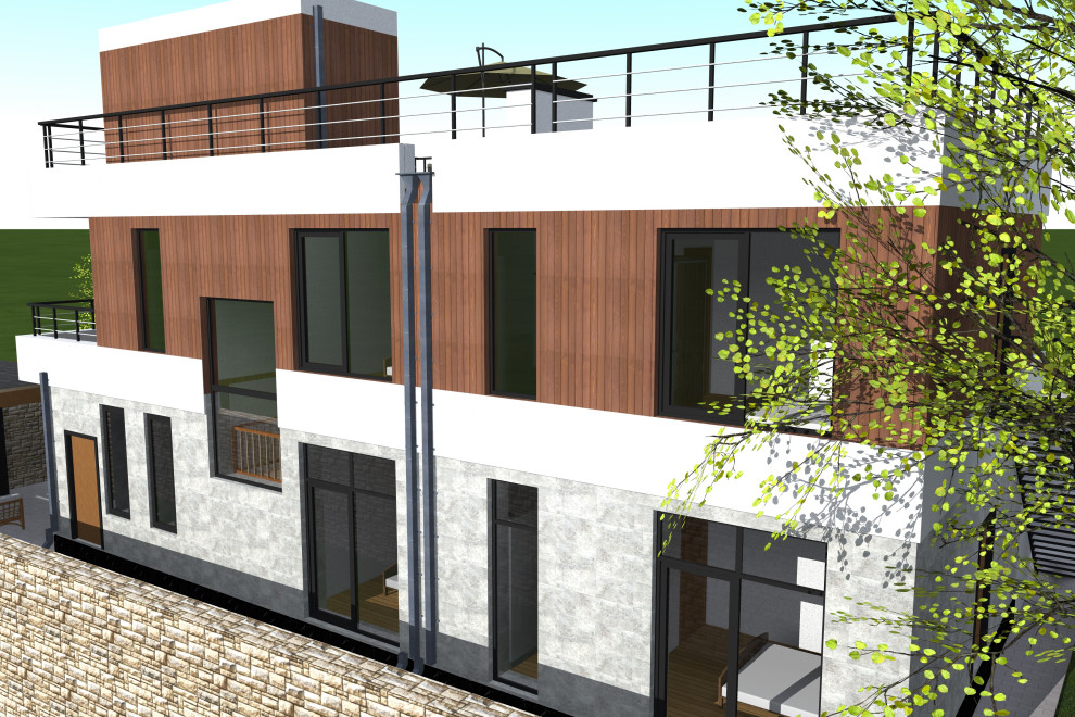 Проект дома с корпусом для сдачи в аренду