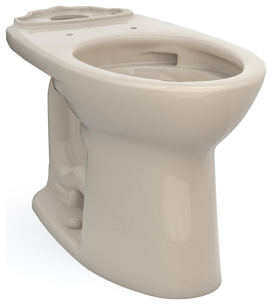 TOTO C776CEG03 Drake Elongated Tornado Flush Toilet Bowl, Bone Finish