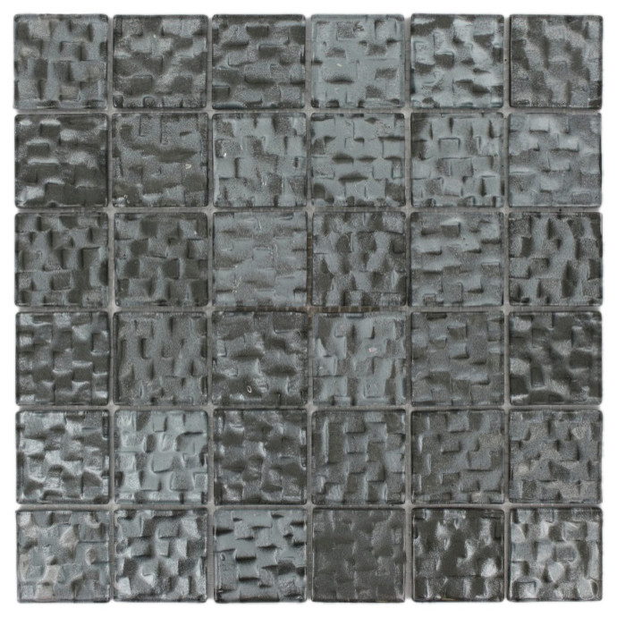 12"x12" Terrene Chrysler Glass Tile, Single Sheet