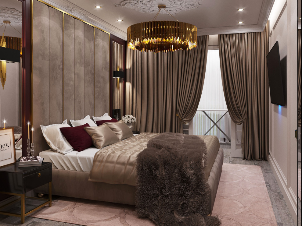 Визуализация хозяйской спальни.