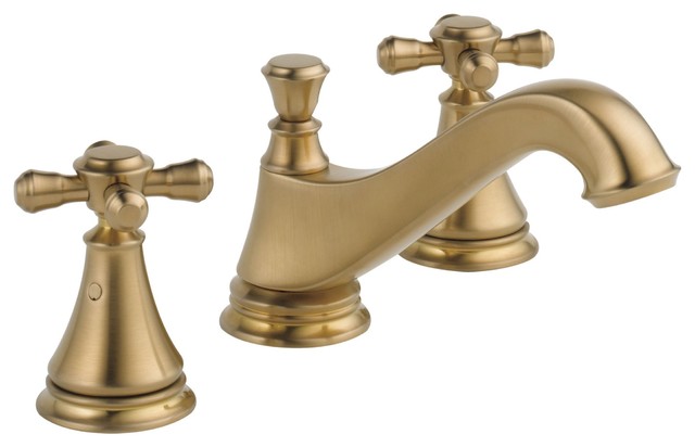 Delta Cassidy Champagne Bronze Widespread Bathroom Faucet Includes
