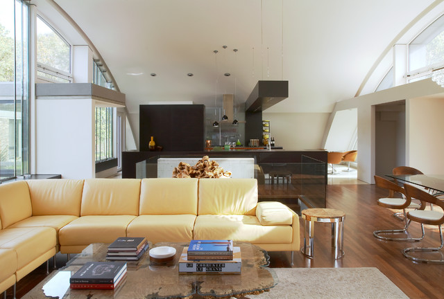Arc House modern-wohnbereich