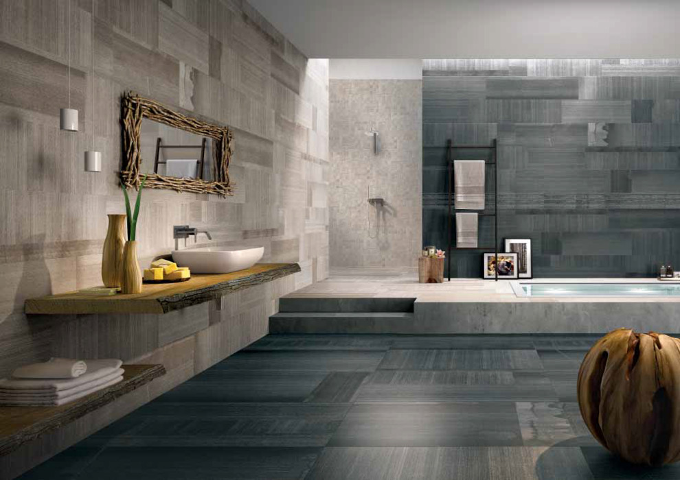 Inspiration for a transitional bathroom remodel in New York