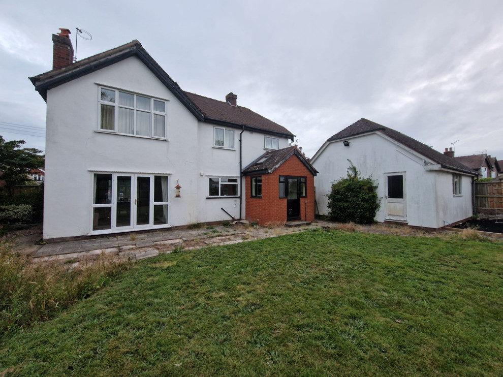 Contemporary house exterior in West Midlands.