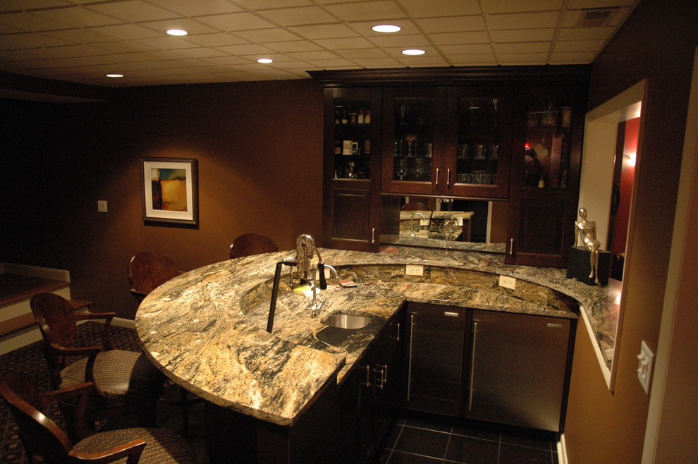 Inspiration for a transitional basement remodel in Indianapolis