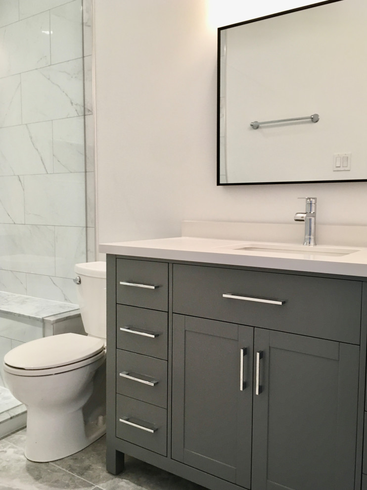Inspiration for a transitional home design remodel in Toronto