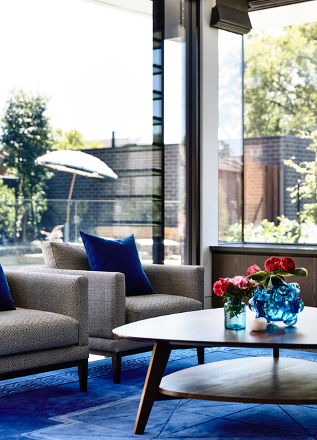 Old and New in Kew - Family Room contemporary-living-room