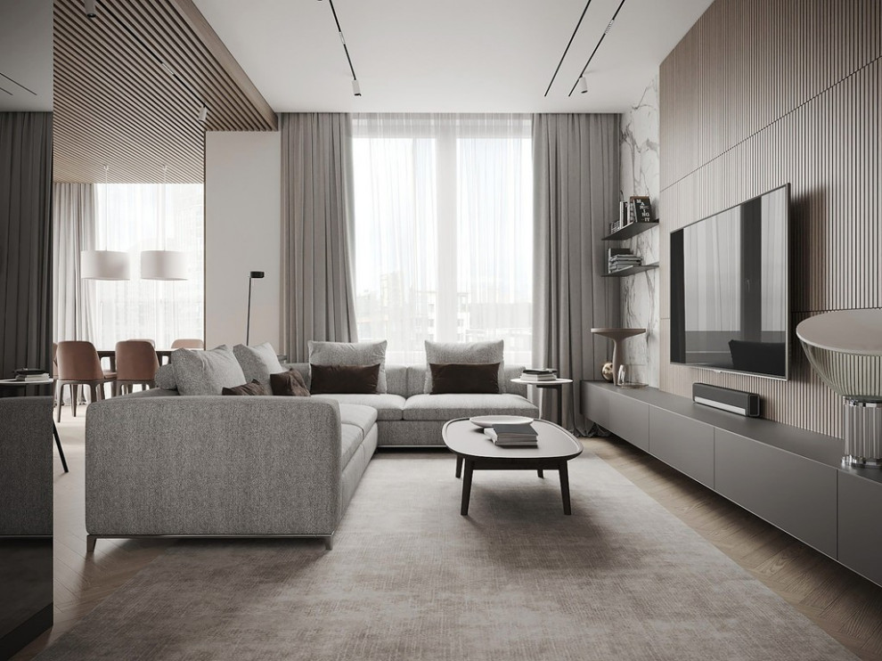 Квартира в современном стиле, ЖК «Duderhof Club», 146 кв.м.