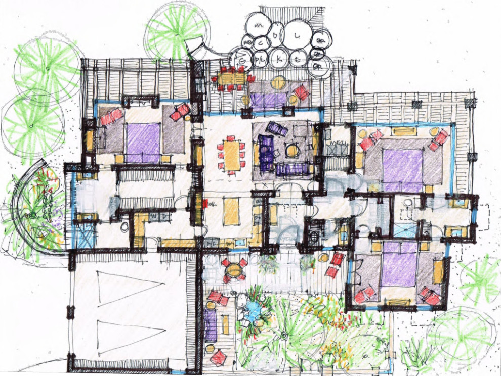 Inspiration for a transitional home design remodel in Phoenix