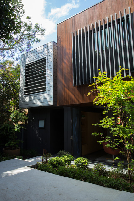 Pocket rocket modern-fasad