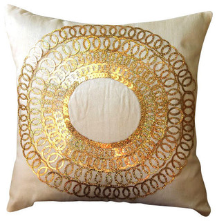 light gold cushions