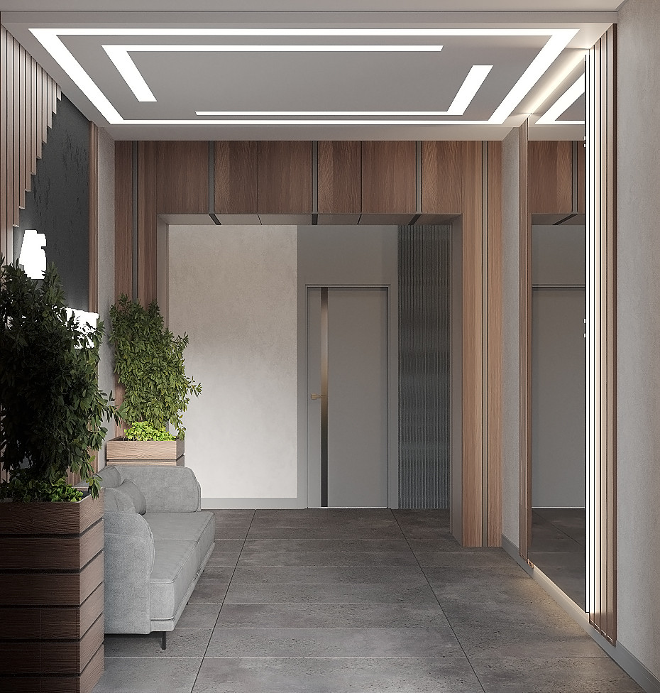 Входная группа офисного здания