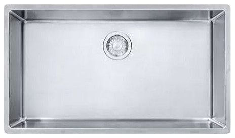 Franke Cube 31-1/2-In Single Basin Undermount 18 Gauge Kitchen Sink, Stainless