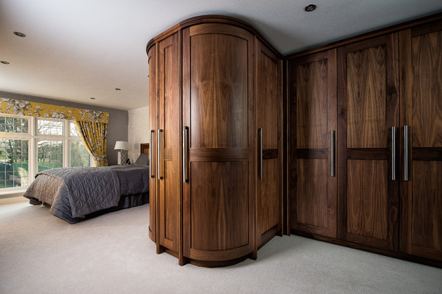 American Walnut Fitted Bedroom transitional-bedroom