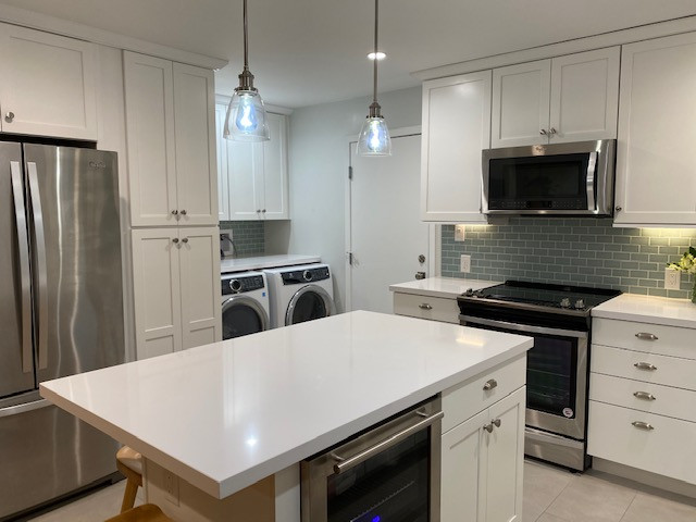 Richmond Kitchen with Custom Handmade Backsplash