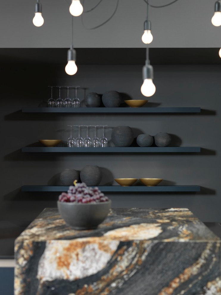 Design ideas for a contemporary kitchen in West Midlands.