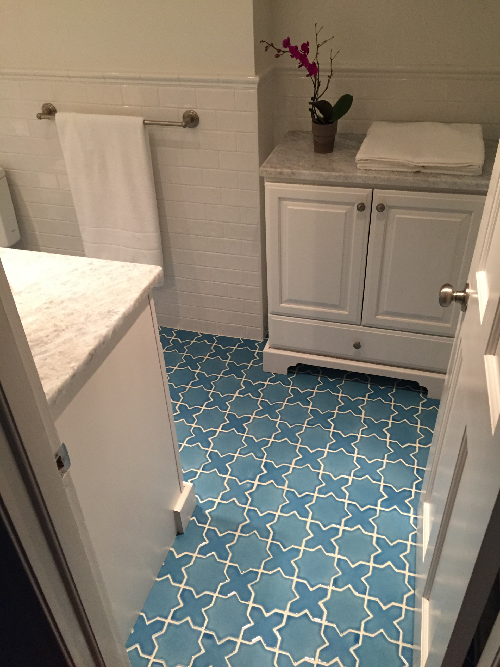 Koch's Master bathroom floor