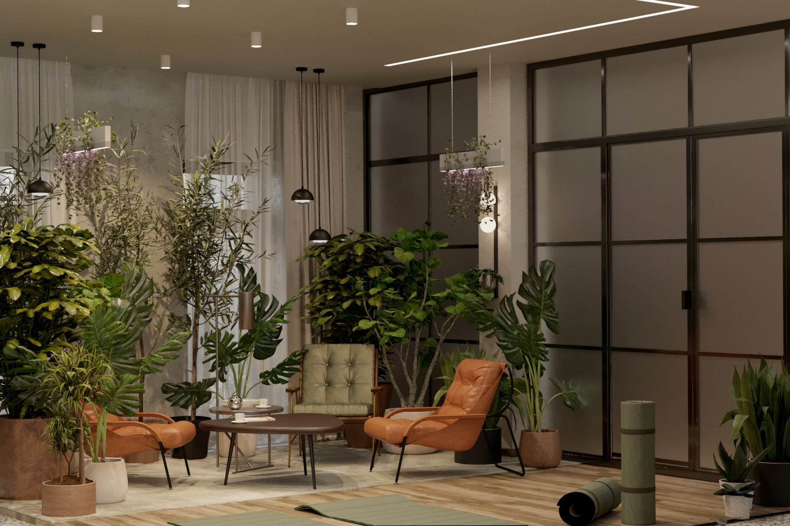 Дизайн проект интерьера загородного дома 850 м2