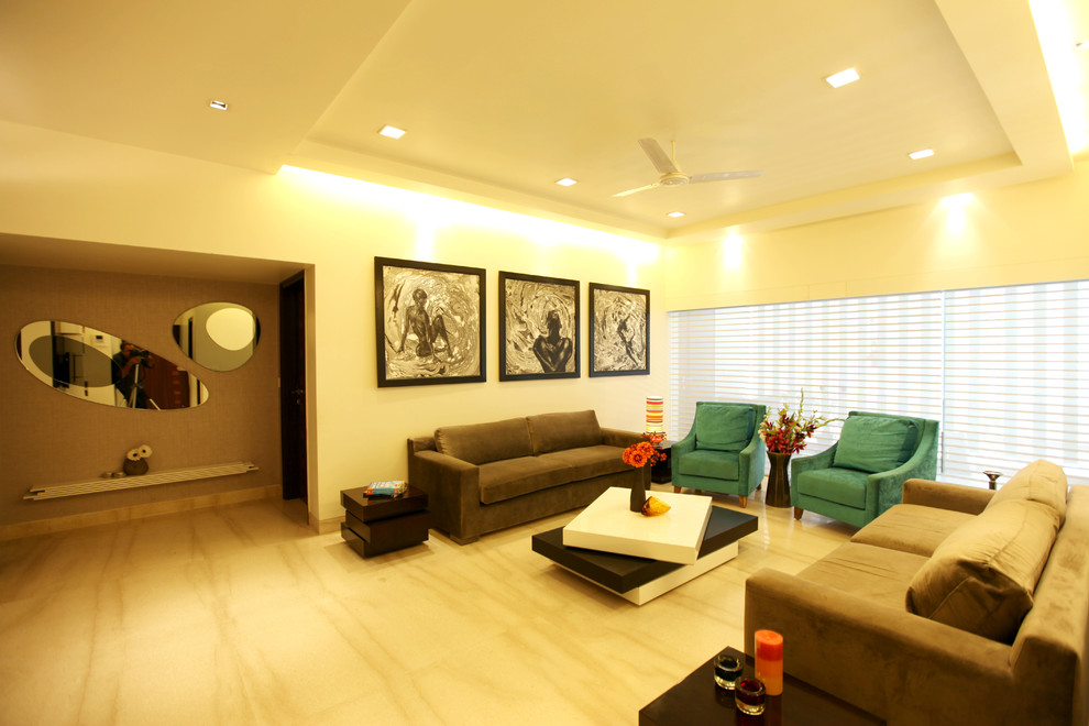 Apartment at Hauz Khas, New Delhi - Contemporary - Living Room - Delhi