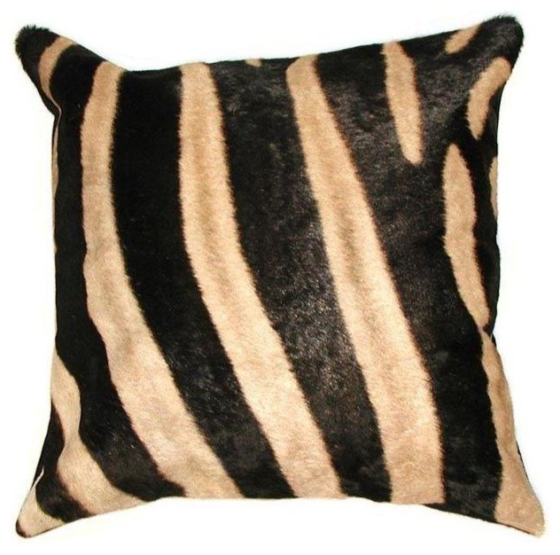 Pre-owned Zebra Skin Pillow