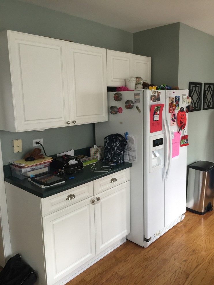 Before Picture of Timeless White & Grey Kitchen