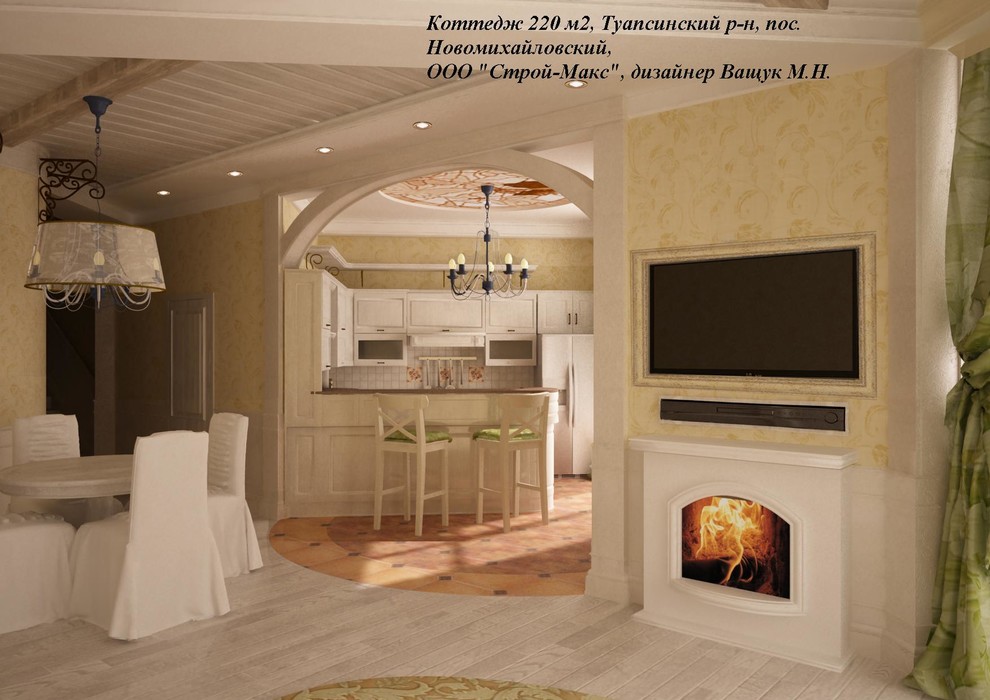 Разработка дизайн проекта коттеджа 220 м2